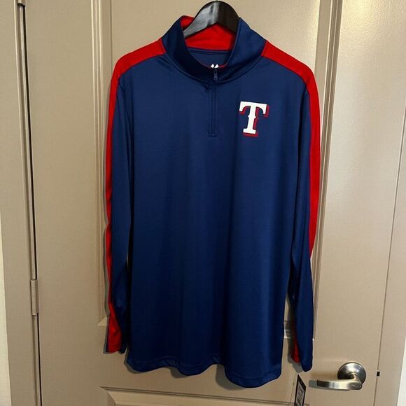 NEW Men's Texas Rangers Pullover Top Med, Large, XL NWT - Picture 2 of 11